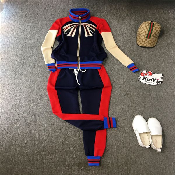 european and american style sportswear suit lady coral snake print fall leisure fashion two-piece european version of the goods bow, White
european and american style sportswear suit lady coral snake print fall leisure fashion two-piece european version of the goods bow, White
