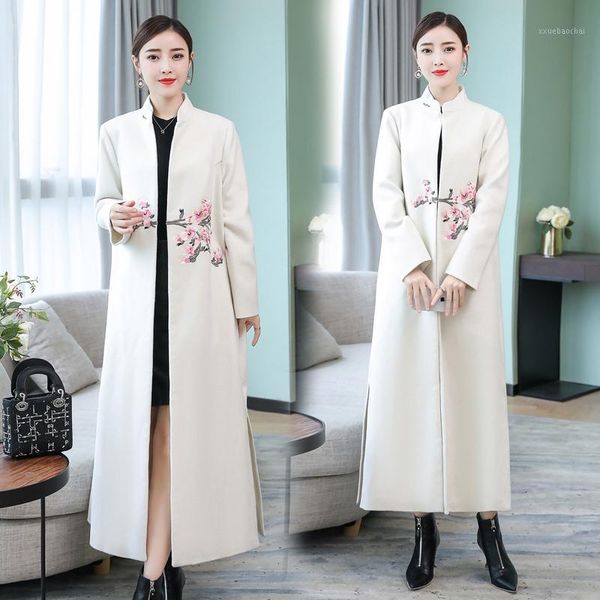 autumn wool coat women wool & blends coats winter new vintage collar embroidered coat long woolen coats long women1, Black
autumn wool coat women wool & blends coats winter new vintage collar embroidered coat long woolen coats long women1, Black