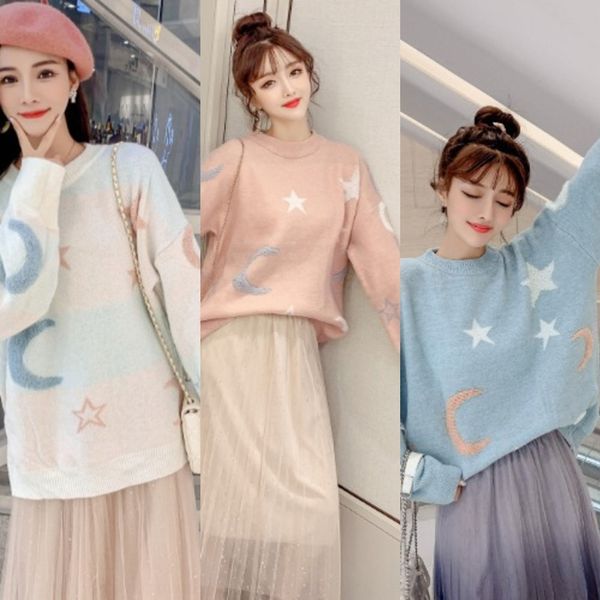 nbob0 fall lovely girl's girl's style 2019 newstyle loose pulloversweater thickened winter pullover pullover sweater ozn4s, White;black
nbob0 fall lovely girl's girl's style 2019 newstyle loose pulloversweater thickened winter pullover pullover sweater ozn4s, White;black