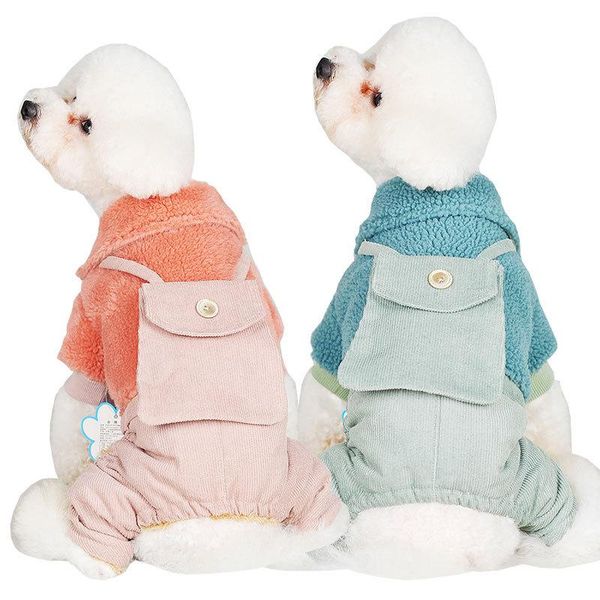 2020 winter pet dog four-legged clothes corduroy backpack double layer padded fleece autumn and winter clothes
2020 winter pet dog four-legged clothes corduroy backpack double layer padded fleece autumn and winter clothes