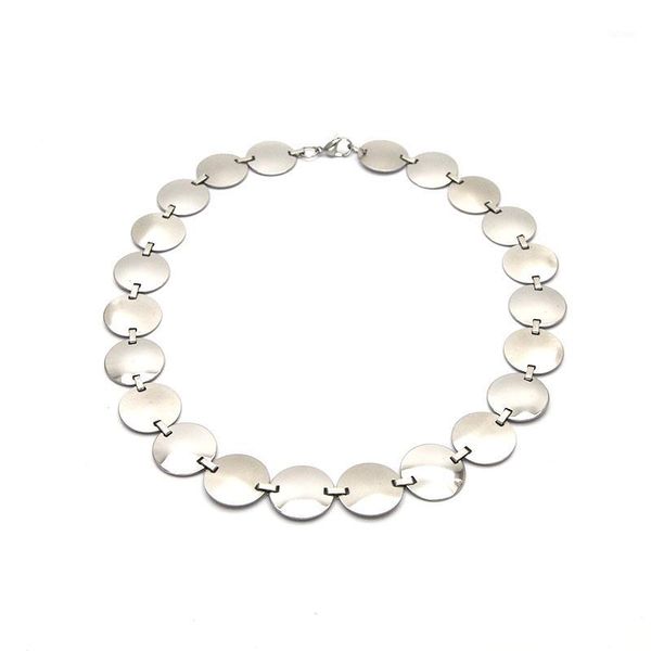 women kolye 2019 round for women stainless steel necklace fashion necklace jewelry n0517251, Silver
women kolye 2019 round for women stainless steel necklace fashion necklace jewelry n0517251, Silver