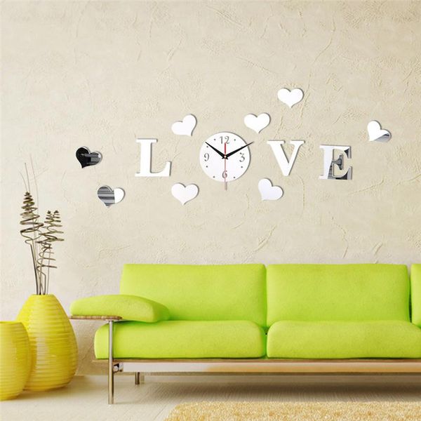love letter shape mirror clock stereo clock wall watch 3d diy acrylic mirror stickers home decor living room quartz needle
love letter shape mirror clock stereo clock wall watch 3d diy acrylic mirror stickers home decor living room quartz needle
