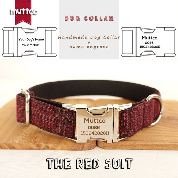 muttco customized collars for dogs retailing handsome collar anti-lost the red suit unique design dog collar 5 sizes udc006 1020
muttco customized collars for dogs retailing handsome collar anti-lost the red suit unique design dog collar 5 sizes udc006 1020