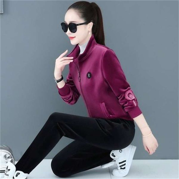 hong kong sportswear women plush thickening 2020 new leisure winter two piece suit, Gray
hong kong sportswear women plush thickening 2020 new leisure winter two piece suit, Gray