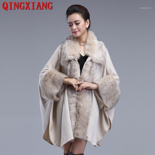 2020 faux fur open stitch big pendulum black capes women loose cardigan winter warm thick outwear long batwing sleeves cloak1, Blue;gray
2020 faux fur open stitch big pendulum black capes women loose cardigan winter warm thick outwear long batwing sleeves cloak1, Blue;gray