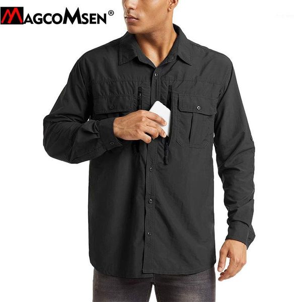 magcomsen mens army shirts summer sun protection tactical cargo work shirts casual zipper pockets hunt1, White;black
magcomsen mens army shirts summer sun protection tactical cargo work shirts casual zipper pockets hunt1, White;black