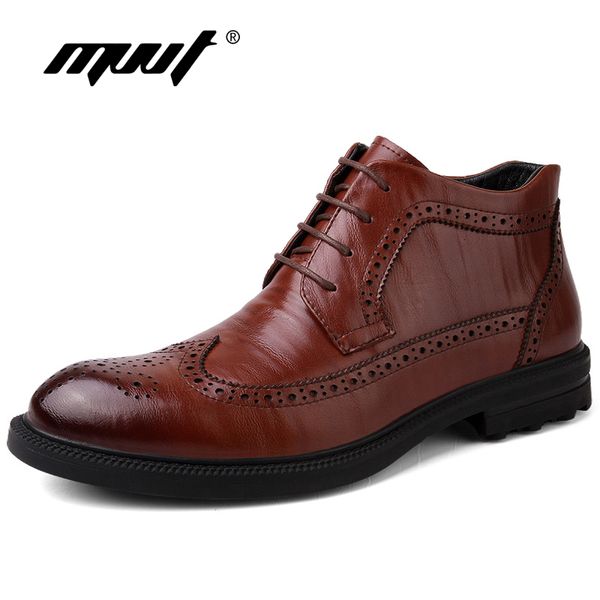 mvvt genuine leather men boots oxfords fashion winter boots men leather business brogue boots man ankle shoes, Black
mvvt genuine leather men boots oxfords fashion winter boots men leather business brogue boots man ankle shoes, Black