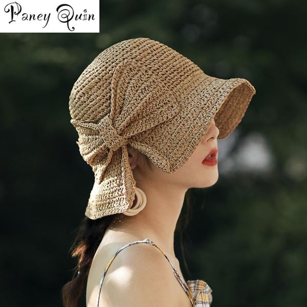 wide brim hats 100%raffia bow sun hat floppy summer for women beach panama straw dome bucket femme shade, Blue;gray
wide brim hats 100%raffia bow sun hat floppy summer for women beach panama straw dome bucket femme shade, Blue;gray