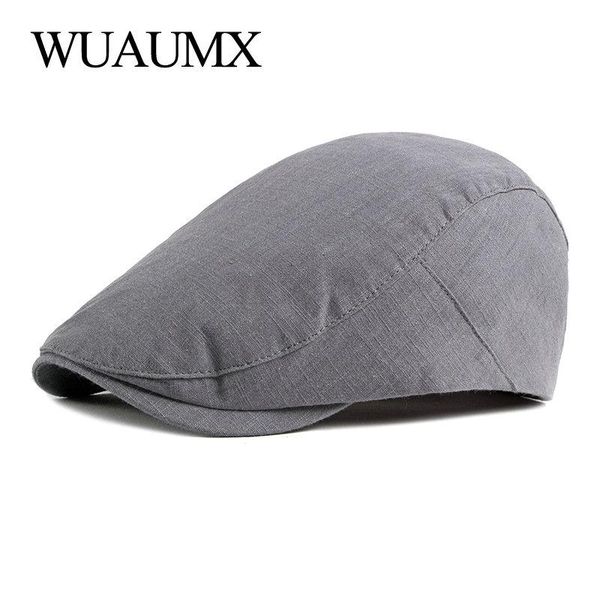 wuaumx summer men's hat thin breathable flat berets hat solid gray black visors herringbone caps peaked ivy cap gorras hombre, Blue;gray
wuaumx summer men's hat thin breathable flat berets hat solid gray black visors herringbone caps peaked ivy cap gorras hombre, Blue;gray