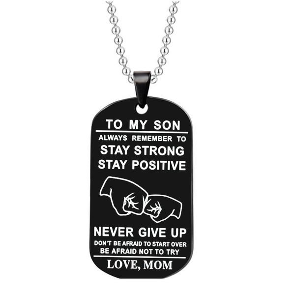 fashion stainless steel inspirational necklace engraving custom pendant necklace women/men keychain christmas gifts fashion s jlluct, Black
fashion stainless steel inspirational necklace engraving custom pendant necklace women/men keychain christmas gifts fashion s jlluct, Black