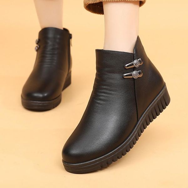 zzpohe женских плоские ботинки осенью и зимой плюс бархат тепло non-slip мягких нижних удобных ботинок снежка женщин, Black 
zzpohe женских плоские ботинки осенью и зимой плюс бархат тепло non-slip мягких нижних удобных ботинок снежка женщин, Black