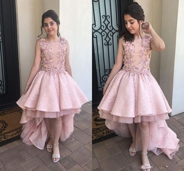 new modest hi low flower girls dresses sheer jewel neck lace appliques floor length first communion dresses girls pageant gown l52, White;blue
new modest hi low flower girls dresses sheer jewel neck lace appliques floor length first communion dresses girls pageant gown l52, White;blue