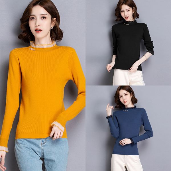 half pullover high neck long sleeve splicing pullover sweater women's new fall 2020 korean slim bottoming eglrp, White;black
half pullover high neck long sleeve splicing pullover sweater women's new fall 2020 korean slim bottoming eglrp, White;black
