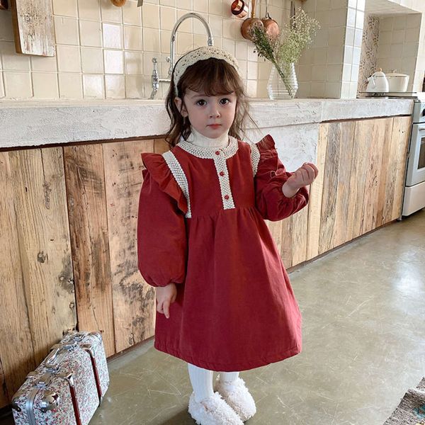 girl's children's 2020 winter clothing new korean version sennvfeng plush drs princs skirt, Red;yellow
girl's children's 2020 winter clothing new korean version sennvfeng plush drs princs skirt, Red;yellow