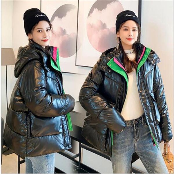 winter new style cotton-padded jacket women short loose stand-up collar bread parkas, Black
winter new style cotton-padded jacket women short loose stand-up collar bread parkas, Black