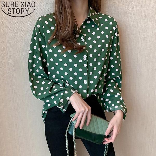 autumn 2021 new women long sleeve shirts fashion polka dot chiffon shirt womens and blouses casual cardigan clothing 104301, White
autumn 2021 new women long sleeve shirts fashion polka dot chiffon shirt womens and blouses casual cardigan clothing 104301, White