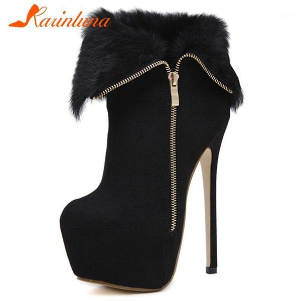 karin new fashion female flock ankle boots platform round toe thin high heels zip boots women 2020 autumn shoes woman1, Black
karin new fashion female flock ankle boots platform round toe thin high heels zip boots women 2020 autumn shoes woman1, Black