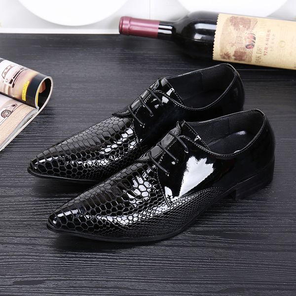 2020 crocodile skin male leather shoes from the wedding cloven lace up oxford sepatu pria nvsj, Black
2020 crocodile skin male leather shoes from the wedding cloven lace up oxford sepatu pria nvsj, Black