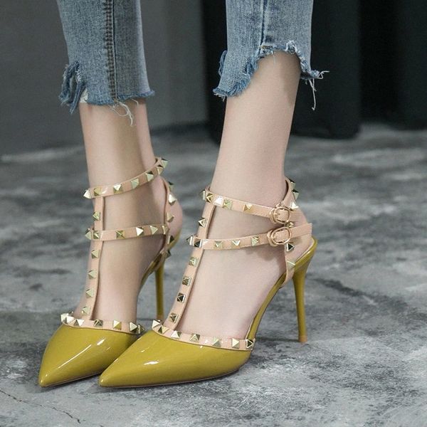 woman sandals 2019 summer women pumps fashion female sandals pointed toe rivet pu leather wedding shoes zapatos mujer feminina #ve6v, Black
woman sandals 2019 summer women pumps fashion female sandals pointed toe rivet pu leather wedding shoes zapatos mujer feminina #ve6v, Black