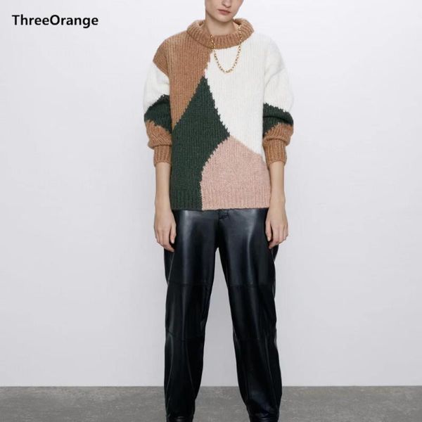 new autumn winter women's irregular colorblock knitted sweater women full sleeve casual female woman clothes1, White;black
new autumn winter women's irregular colorblock knitted sweater women full sleeve casual female woman clothes1, White;black
