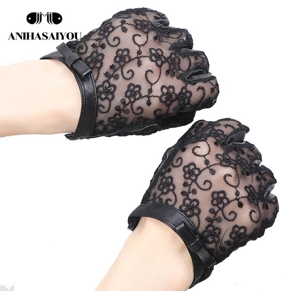 fashion women' leather gloves spring and autumn thin sheepskin black lace gloves bow women' gloves-7018 201021, Blue;gray
fashion women' leather gloves spring and autumn thin sheepskin black lace gloves bow women' gloves-7018 201021, Blue;gray