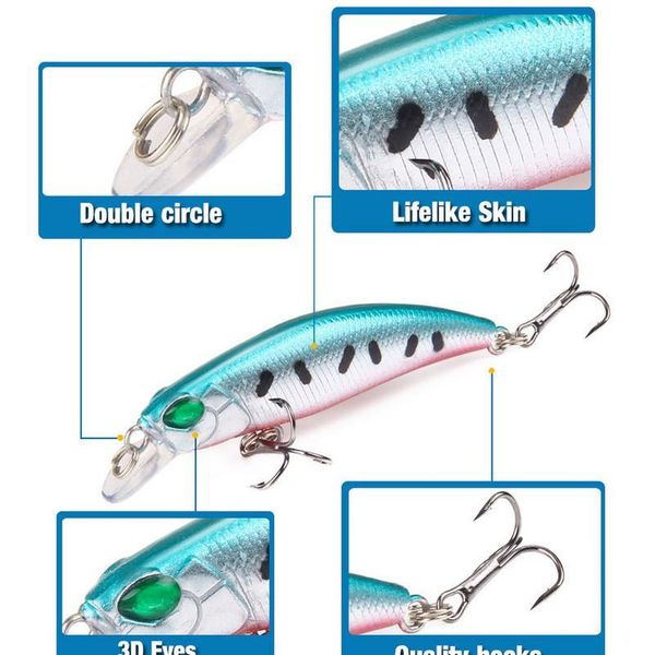 1pcs minnow fishing lure 68mm-2.67in laser crankbait wobbler artificial plastic hard bait fishing tackle 4 qylict
1pcs minnow fishing lure 68mm-2.67in laser crankbait wobbler artificial plastic hard bait fishing tackle 4 qylict