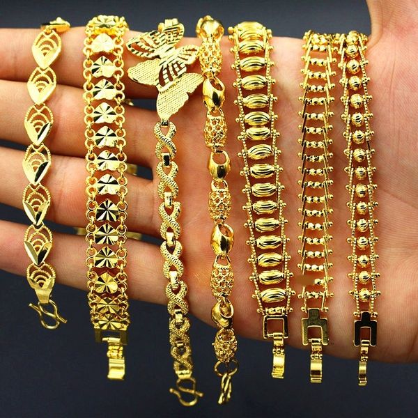 never fade brass gold-plated euro vietnamese gold jewelry bracelet women's bracelet jafnd, Golden;silver
never fade brass gold-plated euro vietnamese gold jewelry bracelet women's bracelet jafnd, Golden;silver