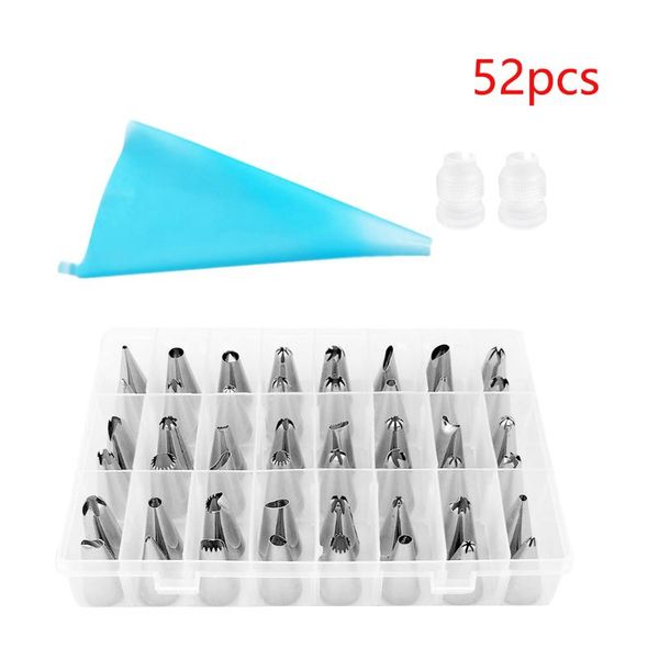 4pcs-52pcs/set birthday cake decorating silicone pastry bag stainless steel nozzles cake tools fondant baking accessories
4pcs-52pcs/set birthday cake decorating silicone pastry bag stainless steel nozzles cake tools fondant baking accessories