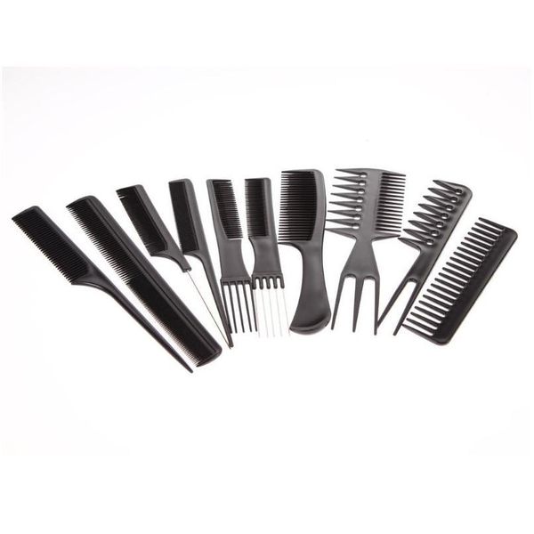 10pc hairdressing comb for haircut antistatic hairstyling comb carbon fibre comb set for salon bla jllbon, Silver
10pc hairdressing comb for haircut antistatic hairstyling comb carbon fibre comb set for salon bla jllbon, Silver