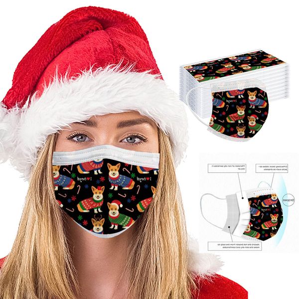 mscara 50/100pc delivery masque fast headband disposable printed christmas soft for adults 3-layer masks
mscara 50/100pc delivery masque fast headband disposable printed christmas soft for adults 3-layer masks