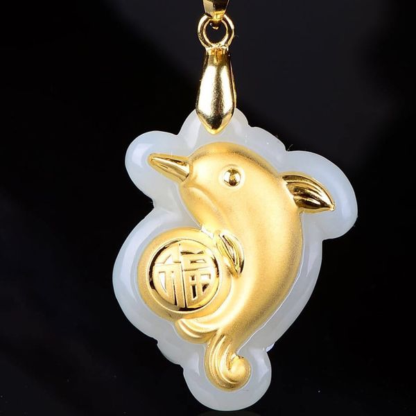 gold jade necklace pendant lucky amulet lovers gold jewelry drop shipping hetian jade pendant with chain for men women gift q1105, Silver
gold jade necklace pendant lucky amulet lovers gold jewelry drop shipping hetian jade pendant with chain for men women gift q1105, Silver