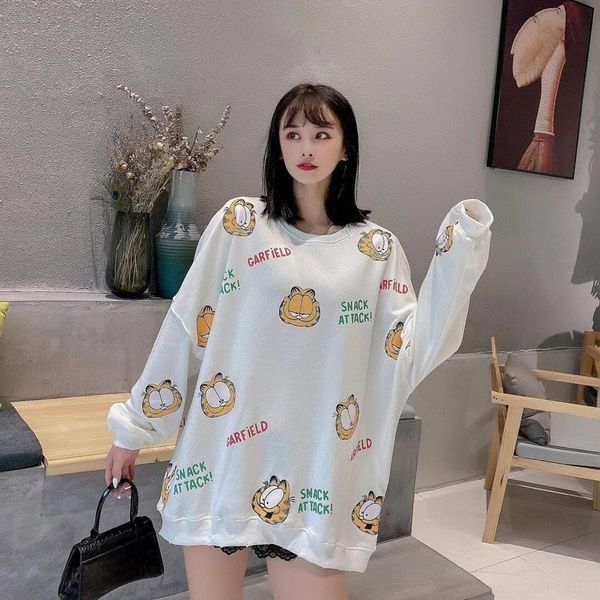 ins07 women's 2020 autumn washed cotton and linen full print small garfield hoodie korean large style size hoodie hoodie loose wb3qt, Black
ins07 women's 2020 autumn washed cotton and linen full print small garfield hoodie korean large style size hoodie hoodie loose wb3qt, Black