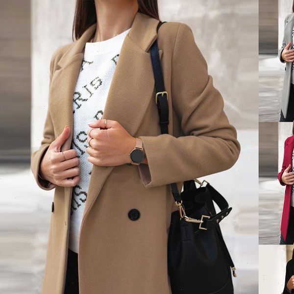 women autumn winter fashion wide lapel double line warm coat outwear fashion warm keeping coat solid color, Black
women autumn winter fashion wide lapel double line warm coat outwear fashion warm keeping coat solid color, Black