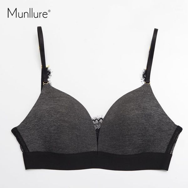munllure 2017 deep v-neck lace bra set soft cotton comfortable push up women seamless thin cup bra wireless thin underwear1, Red;black
munllure 2017 deep v-neck lace bra set soft cotton comfortable push up women seamless thin cup bra wireless thin underwear1, Red;black