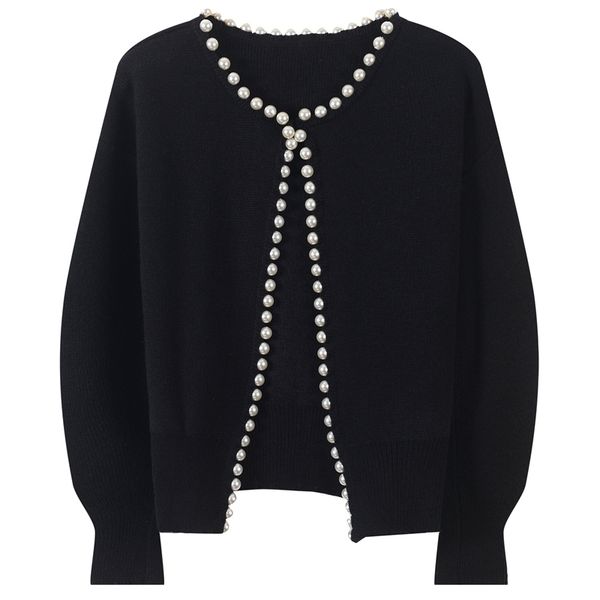 harajuku v-neck knitted cardigan women sweater autumn winter long sleeve pearl beading female sweater ladies outwear coat 201030, White
harajuku v-neck knitted cardigan women sweater autumn winter long sleeve pearl beading female sweater ladies outwear coat 201030, White