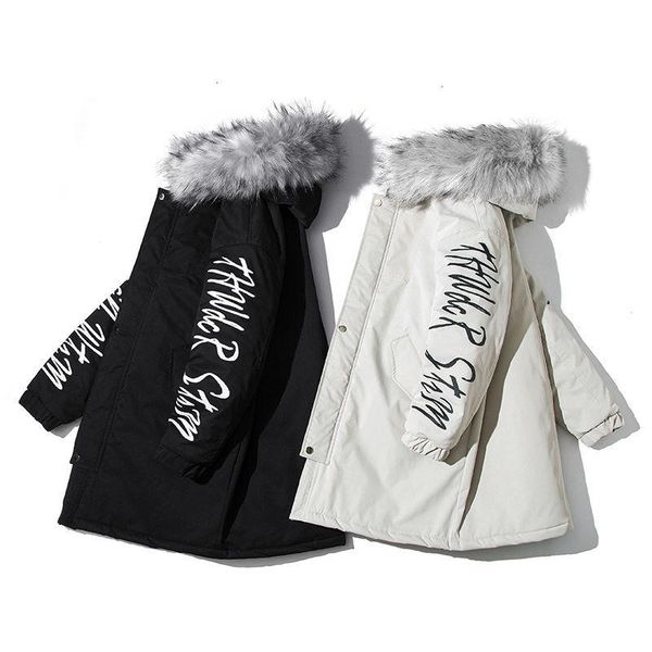 men's down & parkas extfination casual warm long 2021 winter woman korean streetwear graphic printed coats man hooded parka, Black
men's down & parkas extfination casual warm long 2021 winter woman korean streetwear graphic printed coats man hooded parka, Black