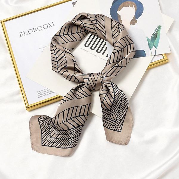 70*70cm square silky scarf geometric neckwear women fashion trendy small head scarf foulard, Blue;gray
70*70cm square silky scarf geometric neckwear women fashion trendy small head scarf foulard, Blue;gray