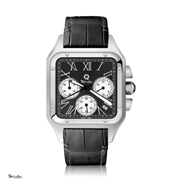 men's automatic mechanical watch requin santo silver white stainless steel case black six hands calendar dial 100xl sapphire waterproof, Slivery;brown
men's automatic mechanical watch requin santo silver white stainless steel case black six hands calendar dial 100xl sapphire waterproof, Slivery;brown
