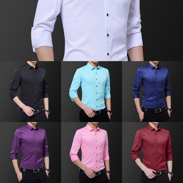 новый top shirt тонкий штуцер мужской корейский длинный рукав молодых мужчин сплошной цвет рубашки верхней grj12, Blue
новый top shirt тонкий штуцер мужской корейский длинный рукав молодых мужчин сплошной цвет рубашки верхней grj12, Blue
