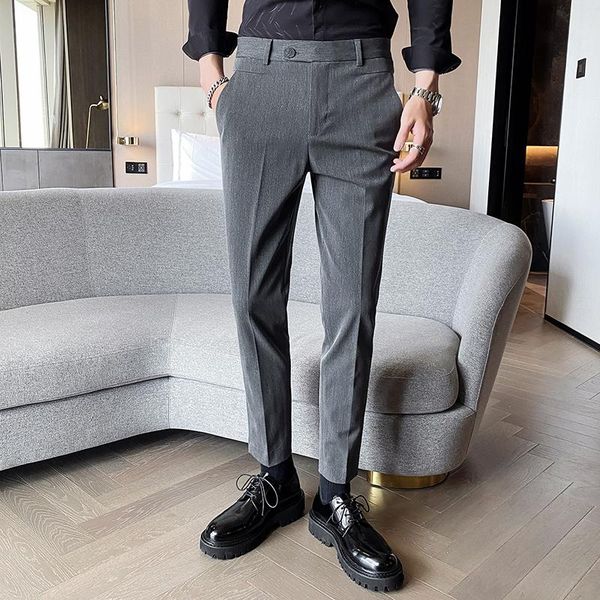 men's suits & blazers men dress pants solid color formal casual business suit autumn winter slim office social wedding trousers, White;black
men's suits & blazers men dress pants solid color formal casual business suit autumn winter slim office social wedding trousers, White;black