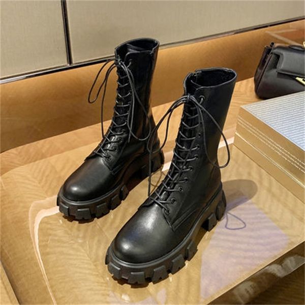 new beautiful 2021 locomotive fashion leather calf boots lacing women's shoes 35-40 sxhv, Black
new beautiful 2021 locomotive fashion leather calf boots lacing women's shoes 35-40 sxhv, Black