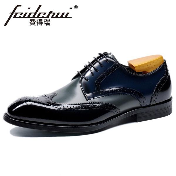 vintage genuine leather men's derby footwear pointed toe laces man wedding party flats formal dress wingtip brogue shoes bql236, Black
vintage genuine leather men's derby footwear pointed toe laces man wedding party flats formal dress wingtip brogue shoes bql236, Black