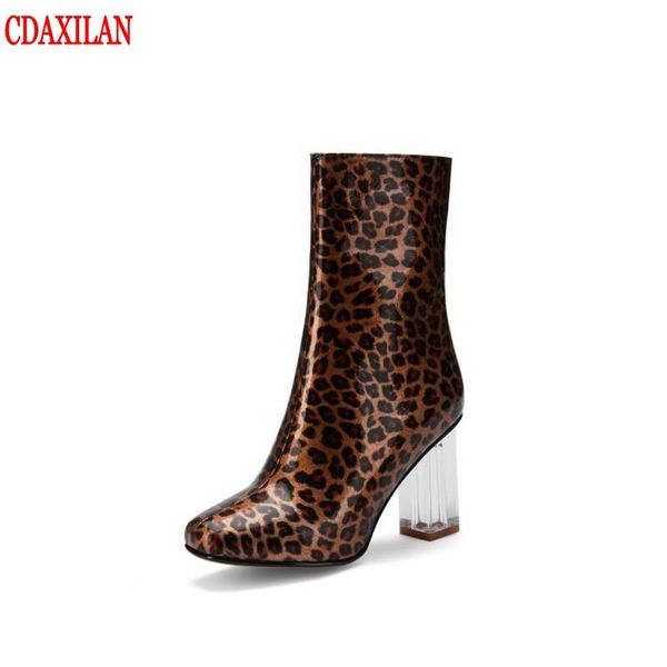 cdaxilan new arrived women's short motorcycle boots leopard micofiber leather high-heels side zipper mid-calf boot autumn winter, Black
cdaxilan new arrived women's short motorcycle boots leopard micofiber leather high-heels side zipper mid-calf boot autumn winter, Black