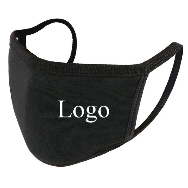 layer earloop customized black kids washable 3 cloth fabric face mask cotton reusable