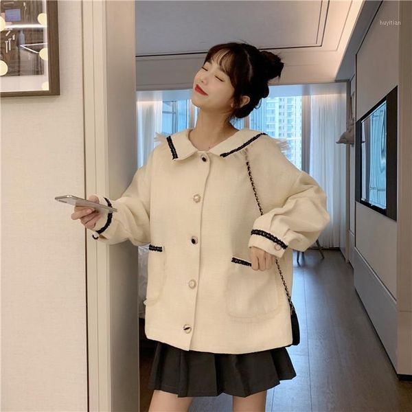preppy style full patchwork turn-down collar single breasted korean style women's clothing spring autumn jackets1, Black;brown
preppy style full patchwork turn-down collar single breasted korean style women's clothing spring autumn jackets1, Black;brown