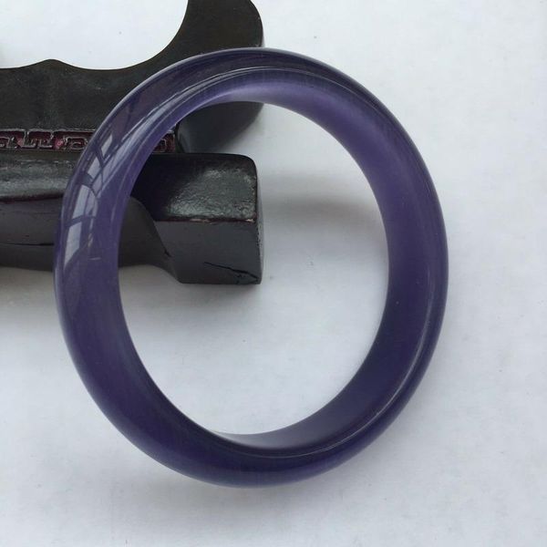 58-59mm chinese natural purple lavender nephrite jade/ gems bracelet bangle, Black
58-59mm chinese natural purple lavender nephrite jade/ gems bracelet bangle, Black
