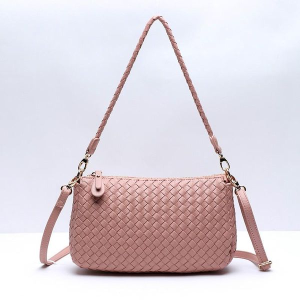 botom new arrival pink weave shoulder bag pu leather women handbags ladies across body handmade weave summer bag
botom new arrival pink weave shoulder bag pu leather women handbags ladies across body handmade weave summer bag