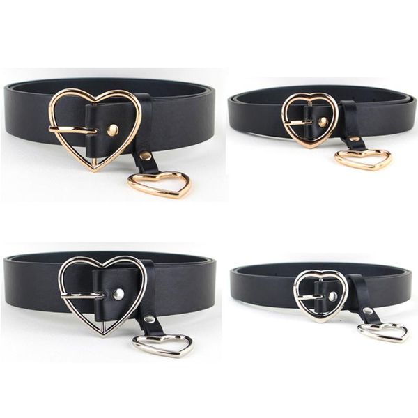 women ladies gold silver heart buckle belt leather jeans dress corset waist band bltll0301, Black;brown
women ladies gold silver heart buckle belt leather jeans dress corset waist band bltll0301, Black;brown