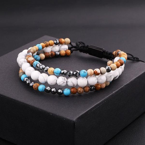 new women men bracelet natural beads multi strands macrame friendship wrap bracelet men jewelry gift, Black
new women men bracelet natural beads multi strands macrame friendship wrap bracelet men jewelry gift, Black
