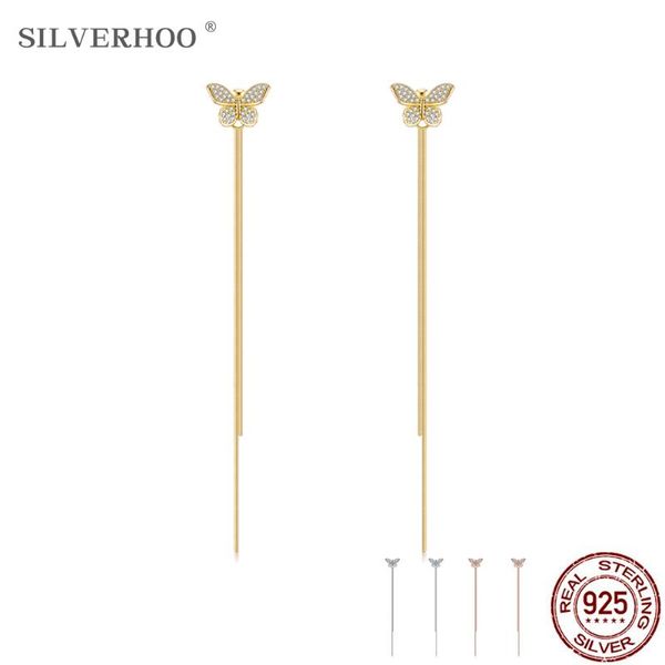 dangle & chandelier silverhoo sterling silver 925 jewelry for women cute butterfly earrings girl dazzling zircon gold color tassel drop earr
dangle & chandelier silverhoo sterling silver 925 jewelry for women cute butterfly earrings girl dazzling zircon gold color tassel drop earr